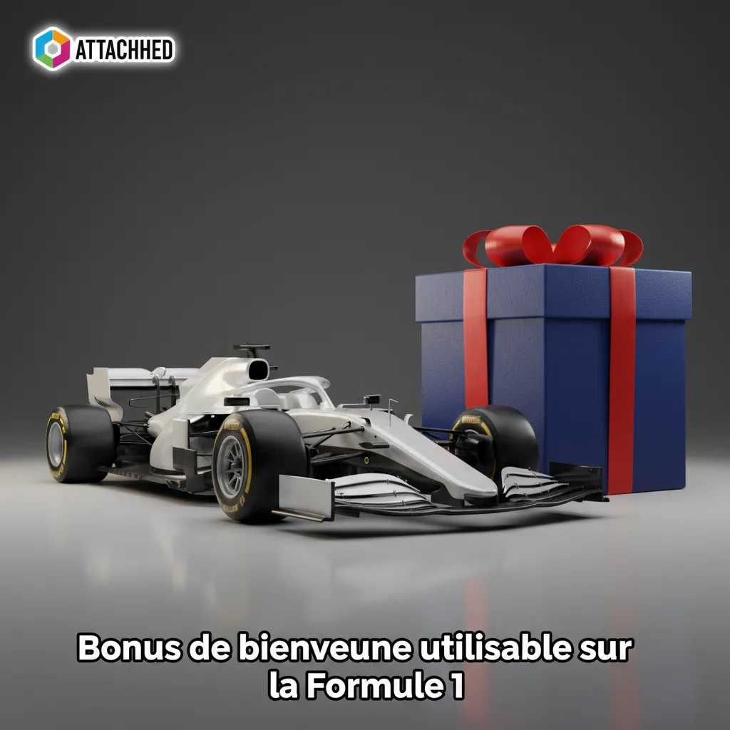 Bannière 1xBet: bonus de bienvenue utilisable sur les paris Formule 1, soumis à conditions.