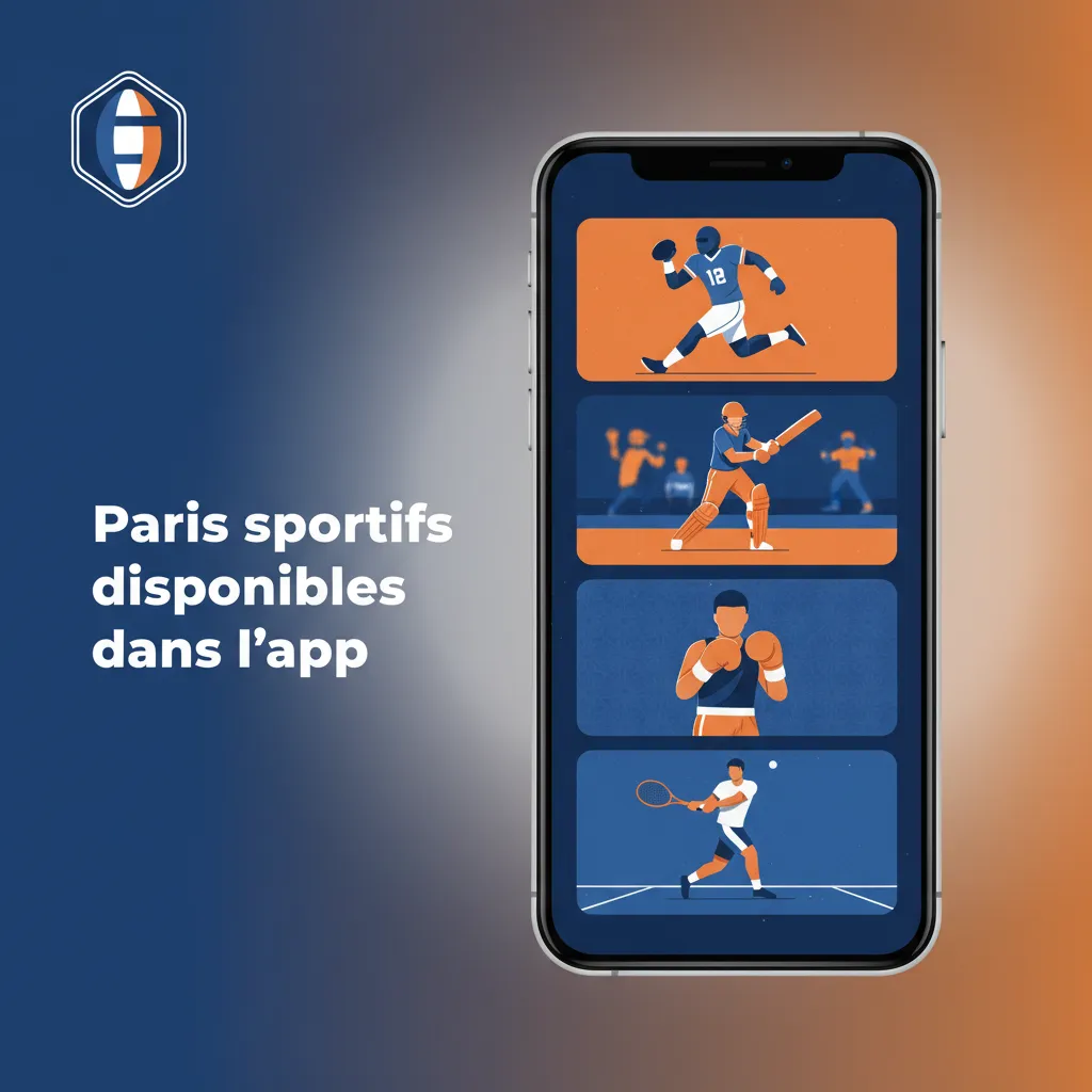 Écran d'app de paris sportifs: cotes en temps réel. Football, basket, tennis, MMA/boxe, rugby, eSports, etc. Combinés OK.
