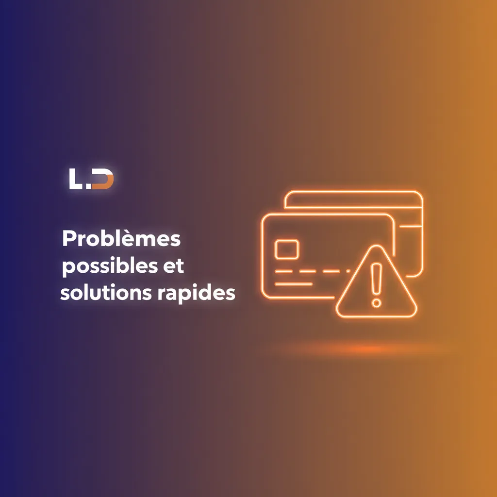 Infographie: problèmes courants et solutions: plafond quotidien, dépôt en attente, vérif retrait, 3D Secure, réseau crypto.