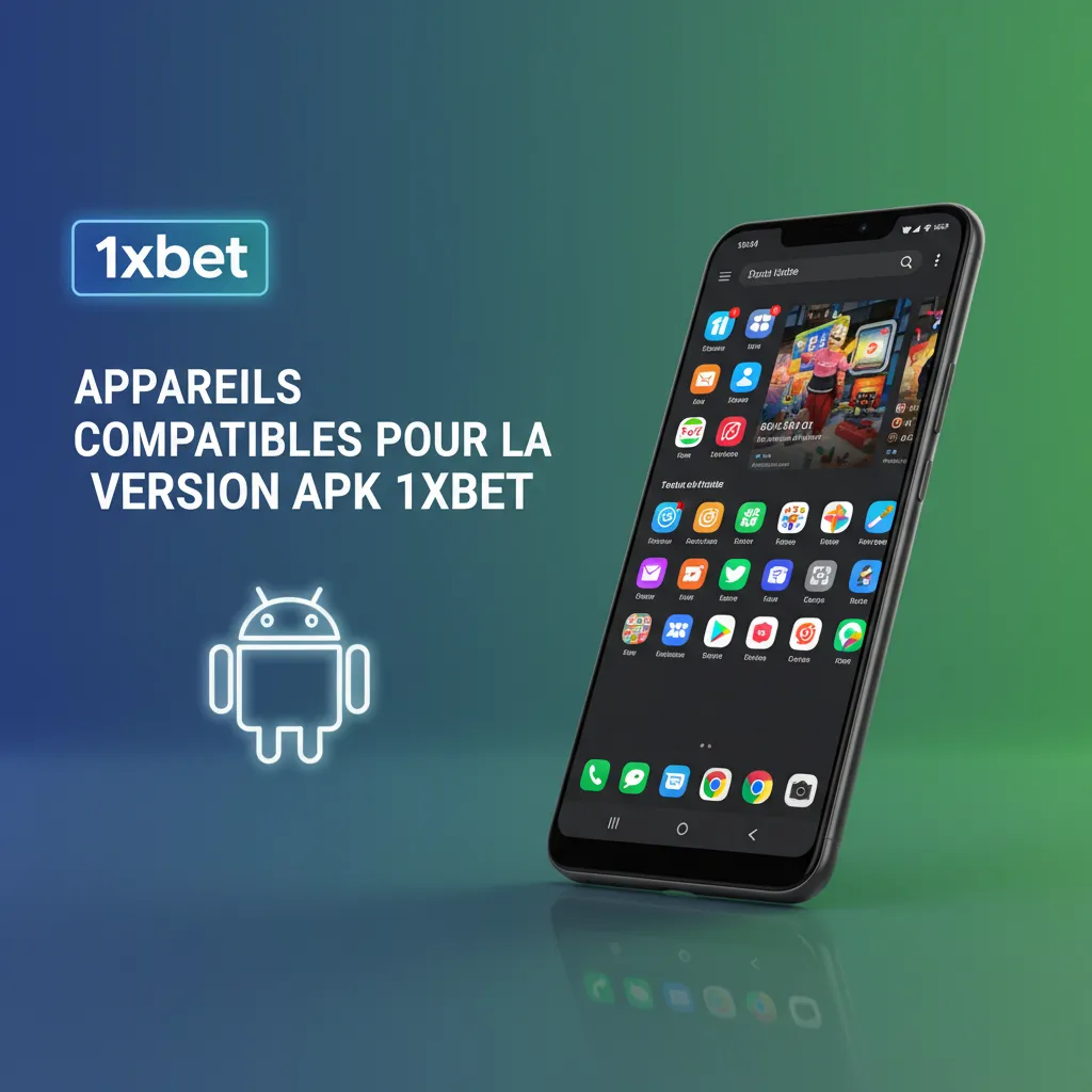 Tableau des smartphones Android compatibles avec l'APK 1xbet: Samsung A14–S24, Pixel 6–8 Pro, Xiaomi Note 12–13T, etc.