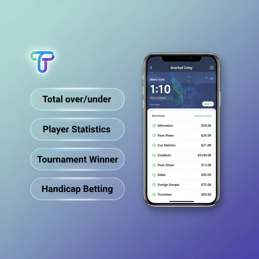 Écran de l’app 1xbet présentant les types de paris: simple, combiné, système, handicap, plus/moins et en direct.