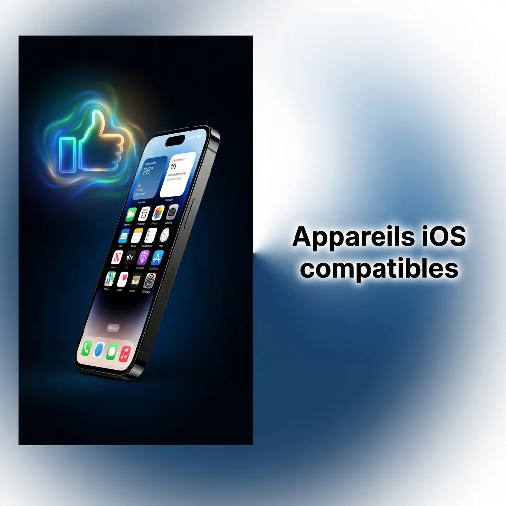 Liste des iPhones et iPads compatibles avec l'application, modèles X à 15 et générations récentes d'iPad