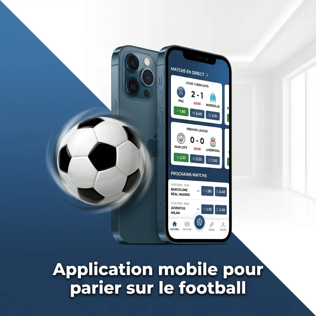 Application mobile de paris sportifs sur le football avec statistiques et notifications en temps réel