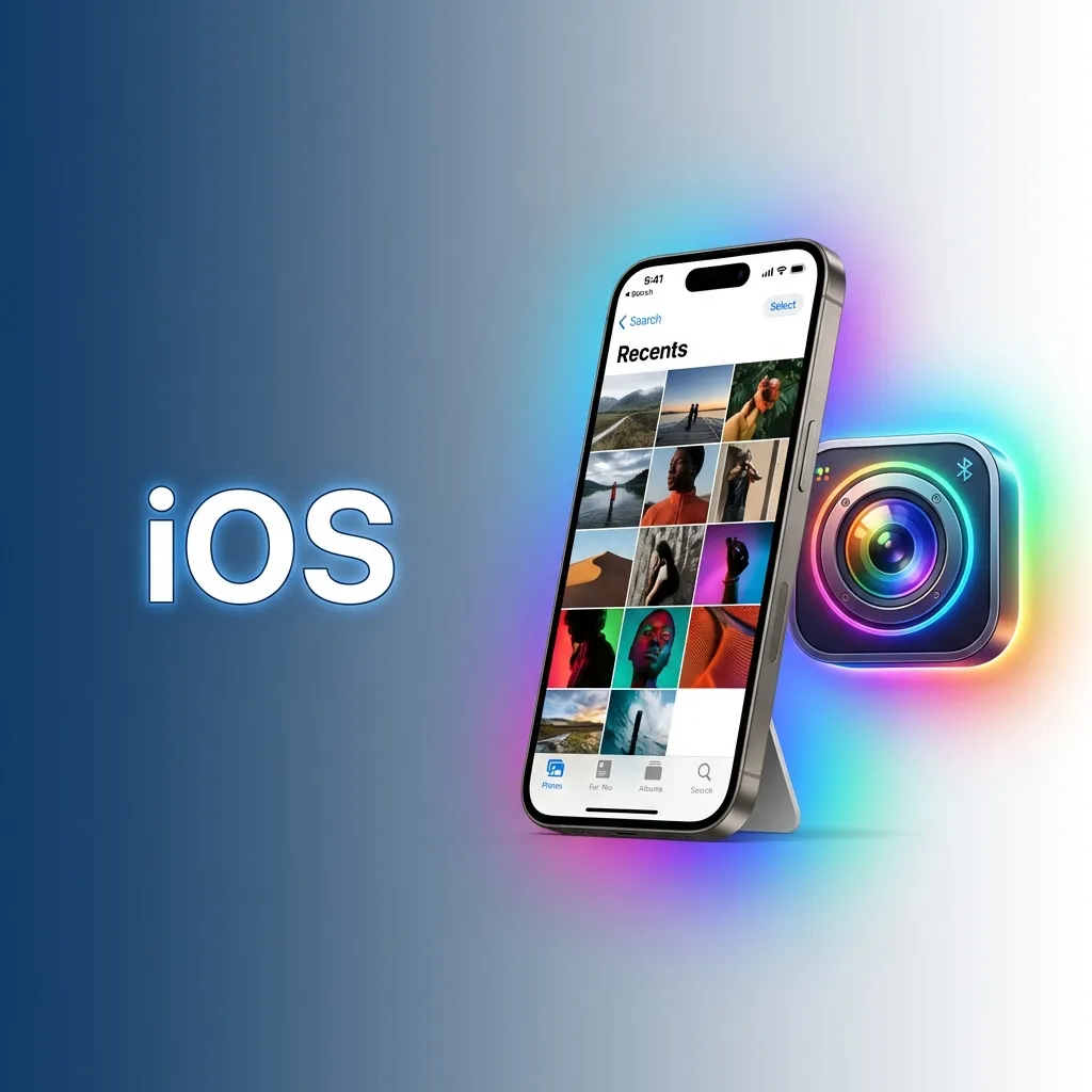 iOS app installation screen showing download steps for iPhone/iPad with Face ID and Touch ID compatibility