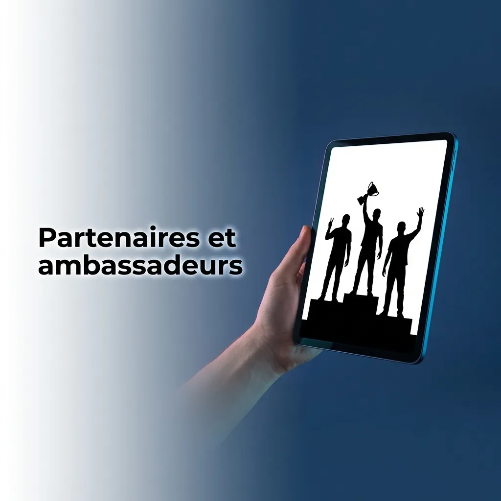 Sports partnerships including FC Barcelona, Ligue 1, Samuel Eto'o, and African Football Confederation logos on display