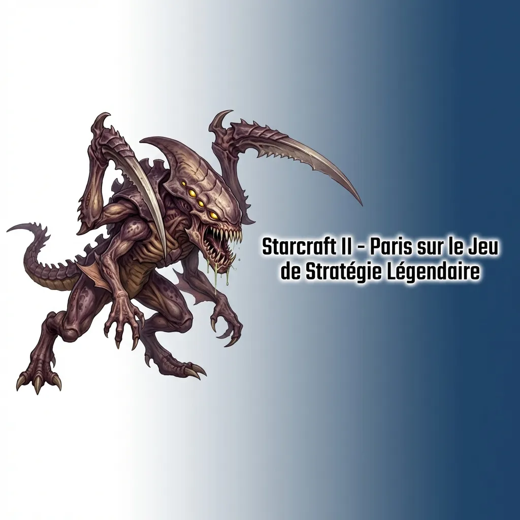 Starcraft II competitive gaming scene with professional players battling in strategic real-time matches at esports tournaments