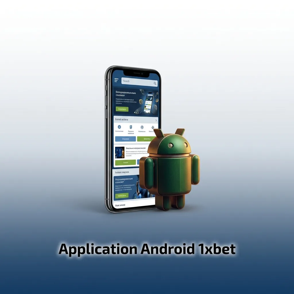 1xbet Android app interface showing mobile betting and casino games available for free download