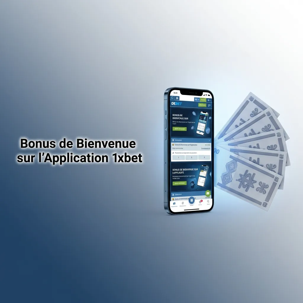 1xbet app welcome bonus offer showing 1,000,000 XOF plus 150 free spins for new Malian players