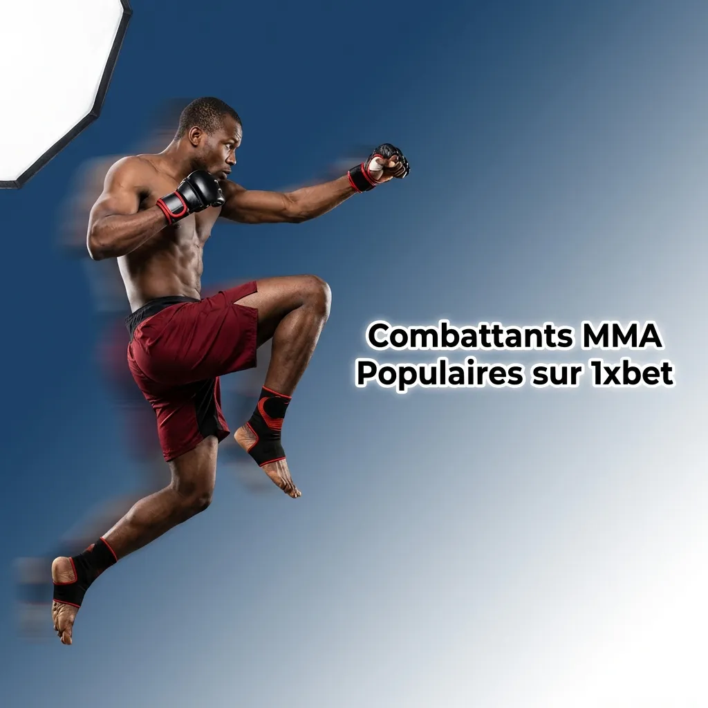 Popular MMA fighters on 1xbet including Makhachev, Jones, Adesanya, Volkanovski, Nunes, Ngannou, and McGregor