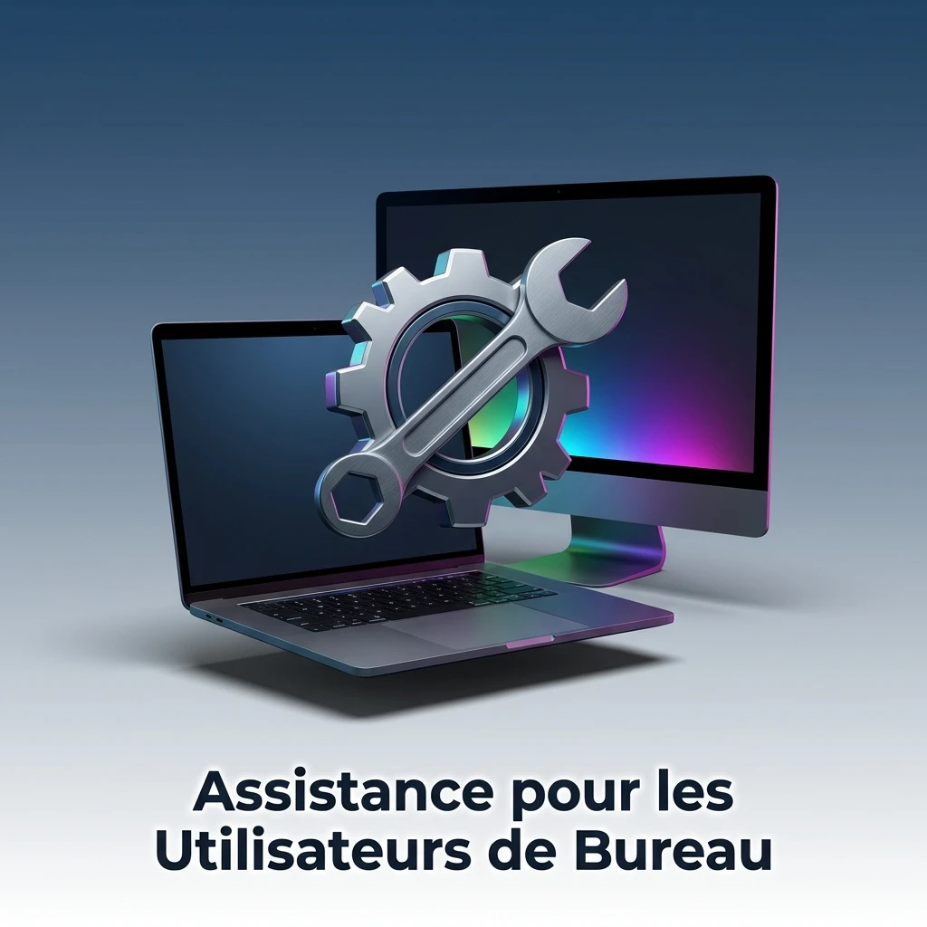 Assistance pour utilisateurs de bureau : contactez le service client par chat, téléphone, email ou réseaux sociaux.
