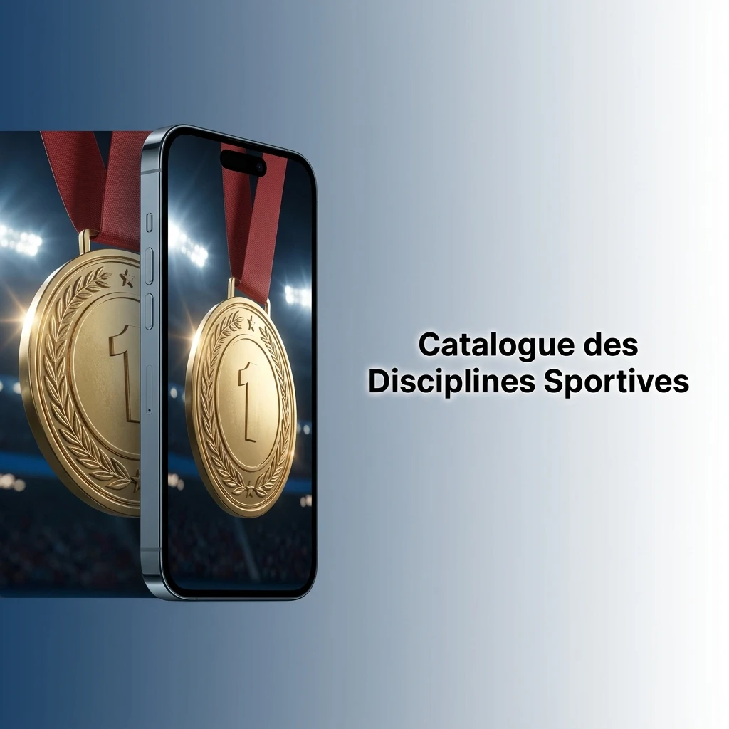 Catalogue de paris sportifs proposant diverses disciplines : football, basketball, tennis et eSports.
