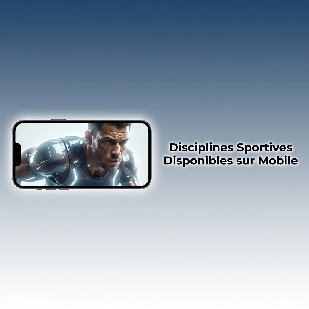 Disciplines sportives disponibles sur mobile pour vos pronostics : football, basketball, tennis.
