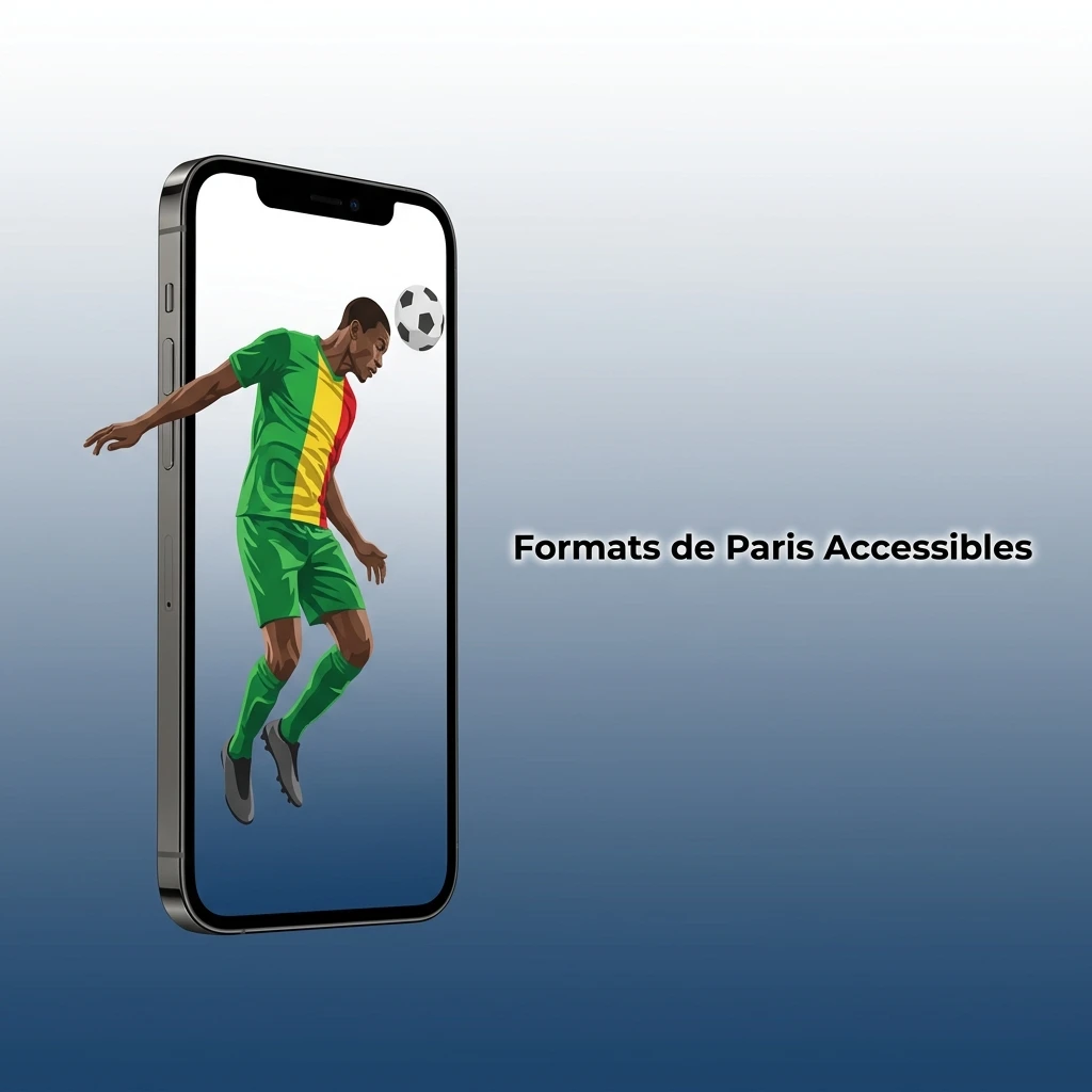Liste des formats de paris accessibles : simple, combiné, système, en direct et handicap.
