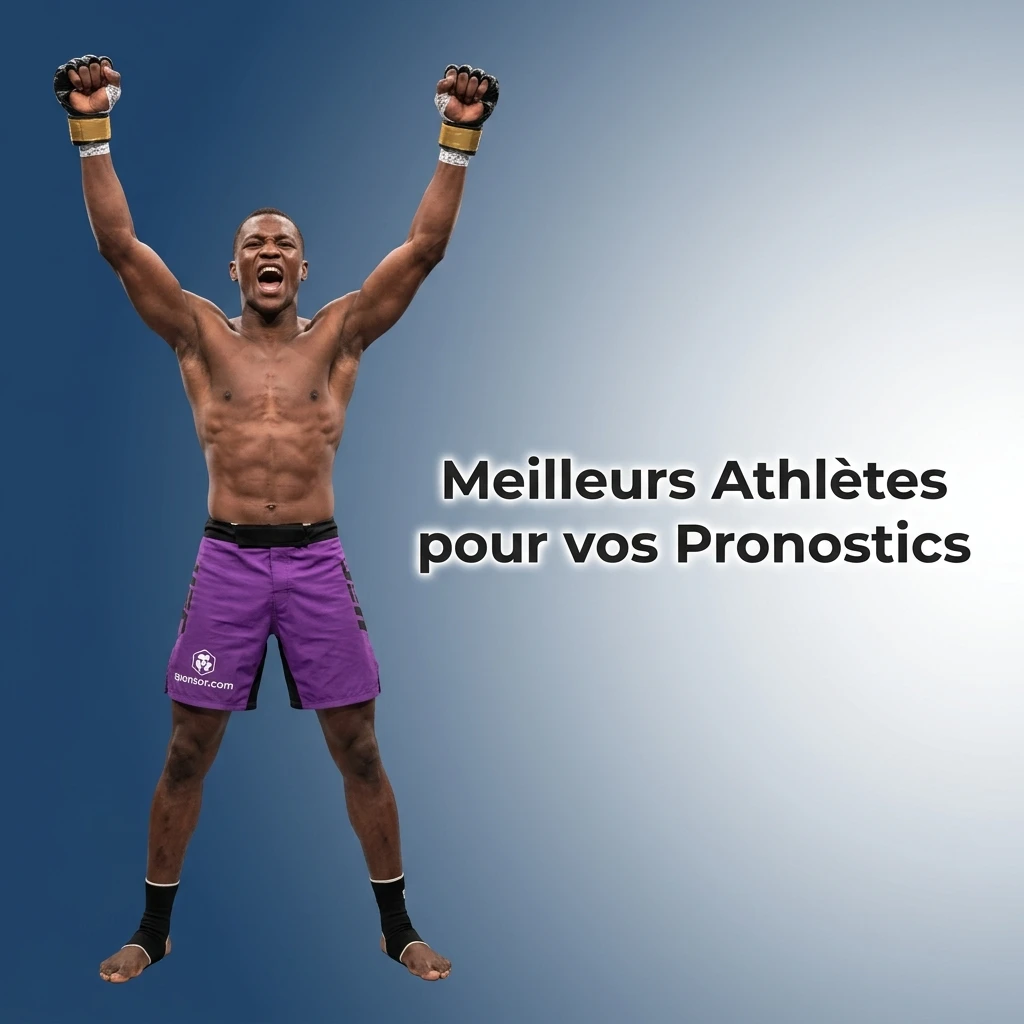 Meilleurs athlètes MMA tels que Jon Jones et McGregor pour vos pronostics et paris sportifs.