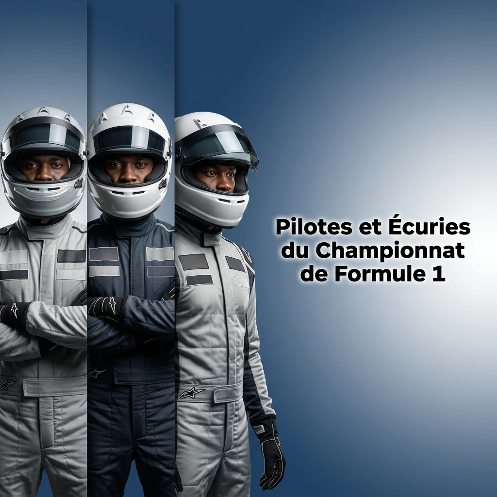 Tableau des écuries et pilotes de Formule 1 avec les cotes 1xbet du championnat.