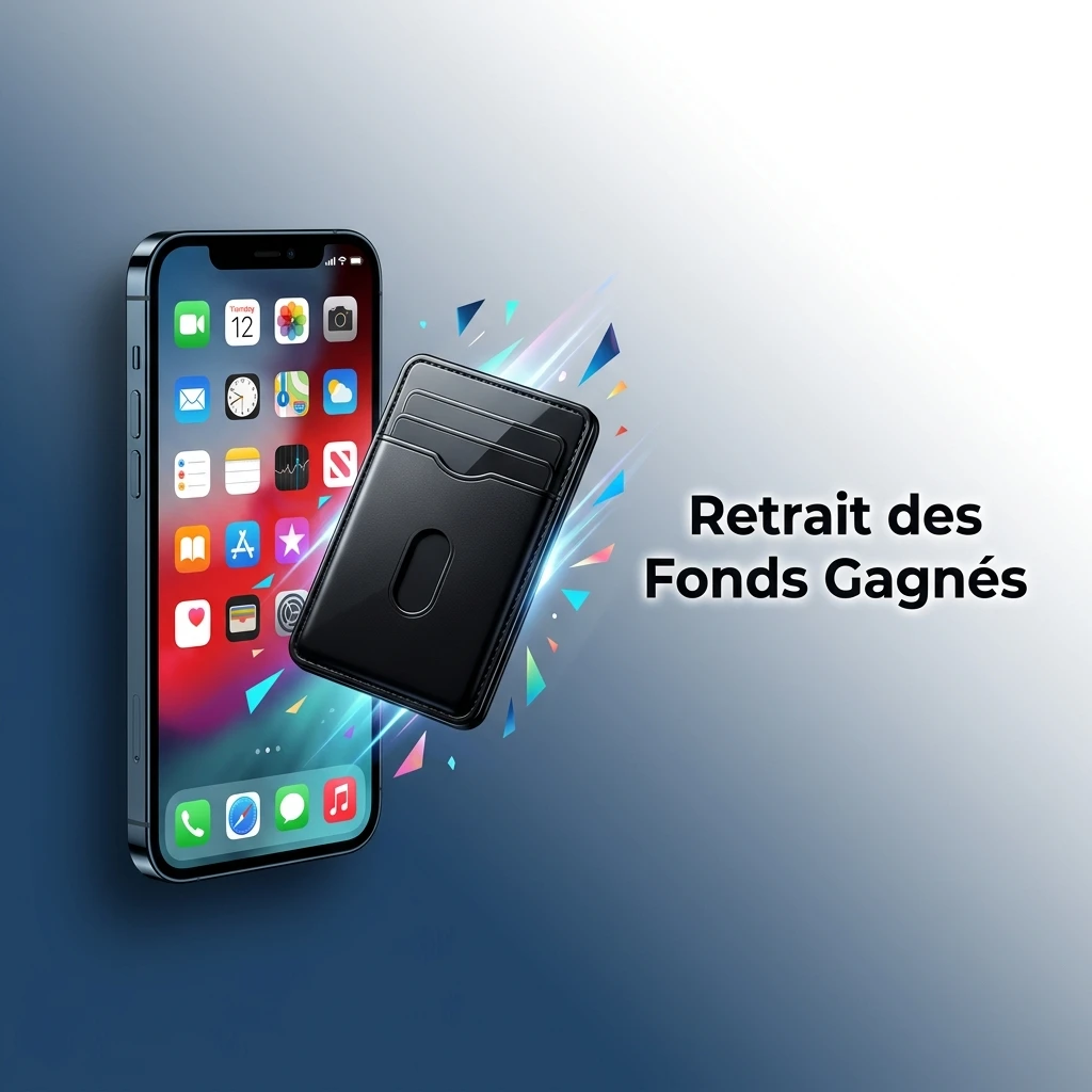 Processus et étapes de retrait des fonds gagnés sur votre compte joueur.
