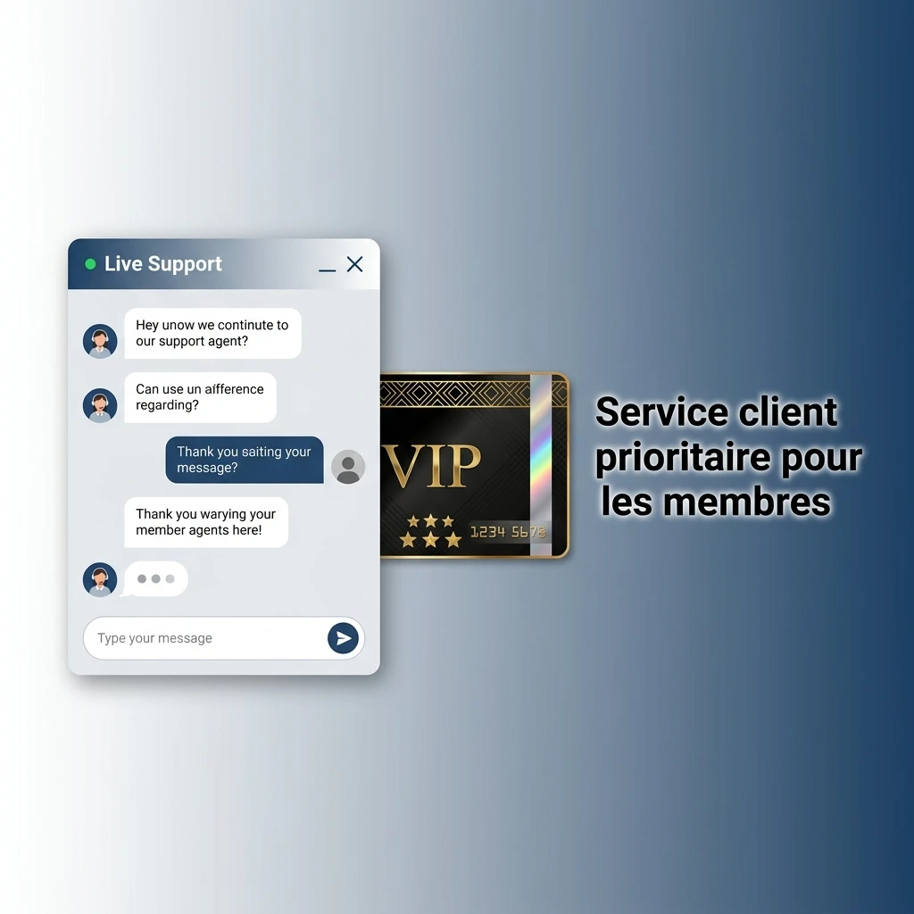 Service client prioritaire avec conseiller personnel dédié pour les membres très actifs.