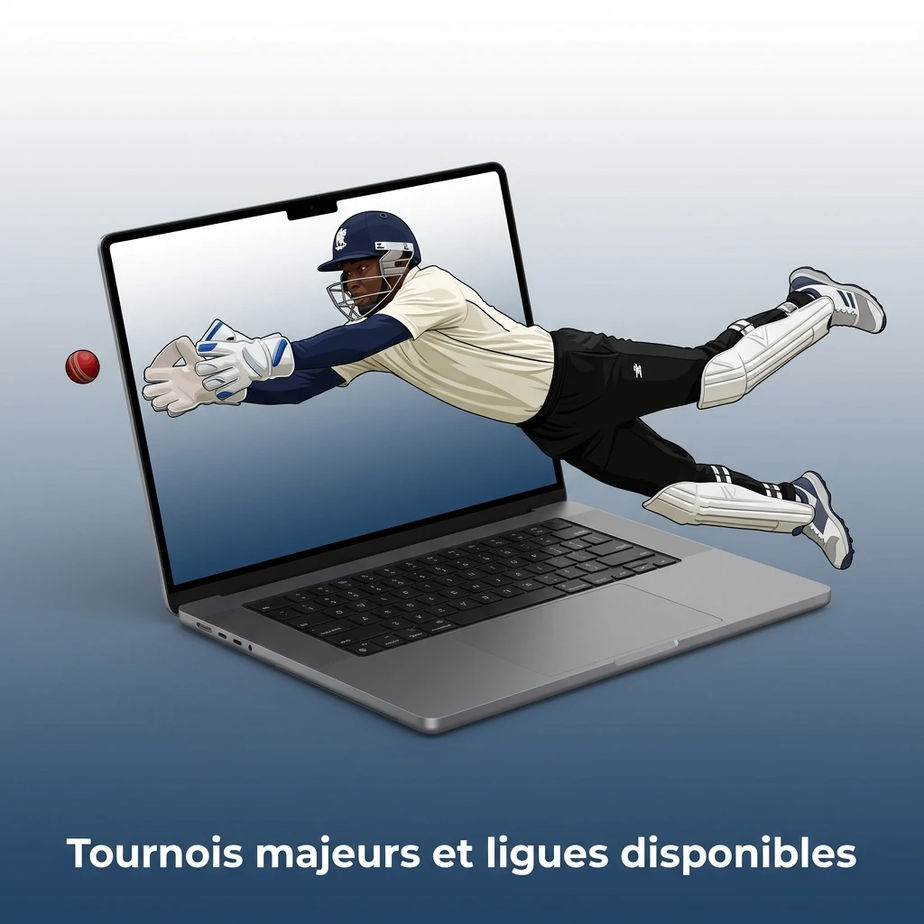 Paris sportifs 1xbet au Mali sur les tournois majeurs de cricket et ligues mondiales.