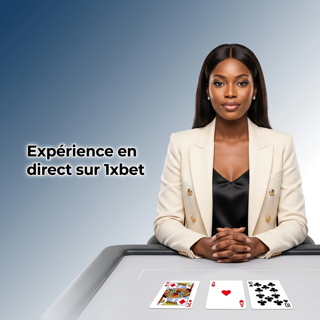 Casino en direct sur 1xbet avec vrais croupiers pour blackjack, roulette, baccara et poker.