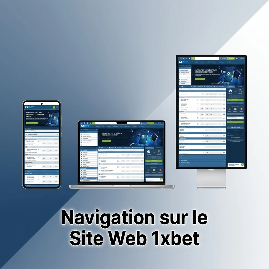 Interface de navigation du site 1xbet au Mali avec accès aux paris sportifs, casino et promotions.